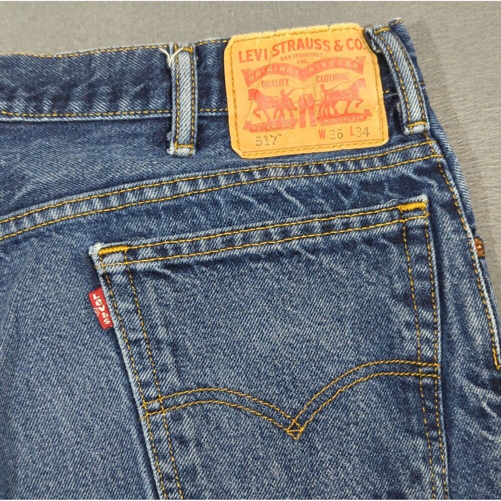 Levi's Jeans Men's 36x34 Blue 517 Boot Cut Denim
